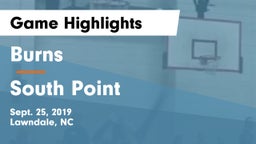 Burns  vs South Point Game Highlights - Sept. 25, 2019