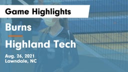 Burns  vs Highland Tech  Game Highlights - Aug. 26, 2021