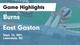Burns  vs East Gaston  Game Highlights - Sept. 16, 2021