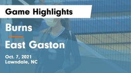 Burns  vs East Gaston  Game Highlights - Oct. 7, 2021