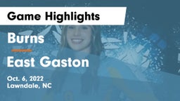 Burns  vs East Gaston Game Highlights - Oct. 6, 2022