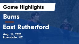 Burns  vs East Rutherford  Game Highlights - Aug. 16, 2023