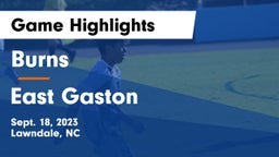 Burns  vs East Gaston Game Highlights - Sept. 18, 2023