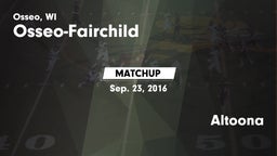 Matchup: Osseo-Fairchild vs. Altoona 2016