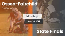 Matchup: Osseo-Fairchild vs. State Finals 2017