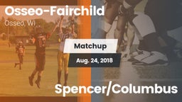 Matchup: Osseo-Fairchild vs. Spencer/Columbus 2018