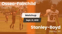 Matchup: Osseo-Fairchild vs. Stanley-Boyd  2018
