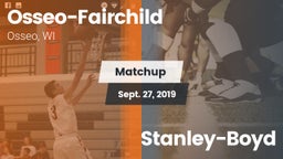 Matchup: Osseo-Fairchild vs. Stanley-Boyd 2019