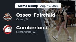 Recap: Osseo-Fairchild  vs. Cumberland  2022
