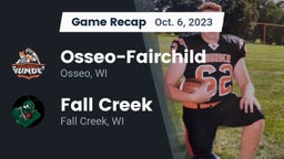 Recap: Osseo-Fairchild  vs. Fall Creek  2023