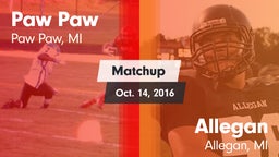 Matchup: Paw Paw vs. Allegan  2016