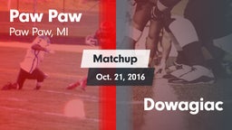 Matchup: Paw Paw vs. Dowagiac 2016