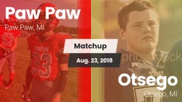 Matchup: Paw Paw vs. Otsego  2018