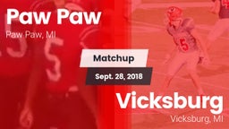 Matchup: Paw Paw vs. Vicksburg  2018