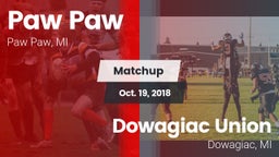 Matchup: Paw Paw vs. Dowagiac Union 2018