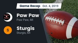 Recap: Paw Paw  vs. Sturgis  2019