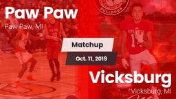 Matchup: Paw Paw vs. Vicksburg  2019