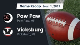 Recap: Paw Paw  vs. Vicksburg  2019