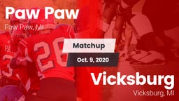 Matchup: Paw Paw vs. Vicksburg  2020
