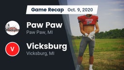 Recap: Paw Paw  vs. Vicksburg  2020