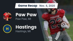 Recap: Paw Paw  vs. Hastings  2020