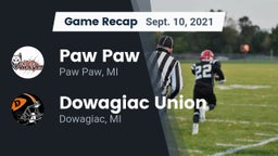 Recap: Paw Paw  vs. Dowagiac Union 2021