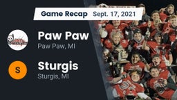 Recap: Paw Paw  vs. Sturgis  2021