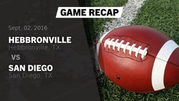 Recap: Hebbronville  vs. San Diego  2016