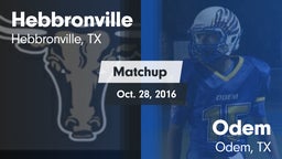 Matchup: Hebbronville vs. Odem  2016