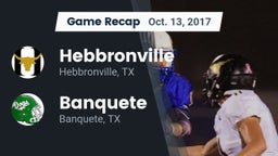 Recap: Hebbronville  vs. Banquete  2017