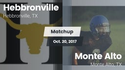 Matchup: Hebbronville vs. Monte Alto  2017