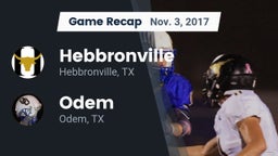 Recap: Hebbronville  vs. Odem  2017