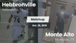 Matchup: Hebbronville vs. Monte Alto  2019