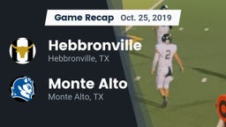 Recap: Hebbronville  vs. Monte Alto  2019