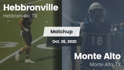 Matchup: Hebbronville vs. Monte Alto  2020