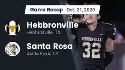 Recap: Hebbronville  vs. Santa Rosa  2020