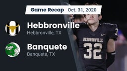Recap: Hebbronville  vs. Banquete  2020