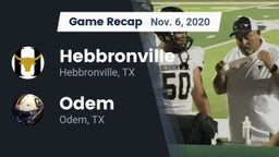 Recap: Hebbronville  vs. Odem  2020