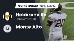 Recap: Hebbronville  vs. Monte Alto  2022