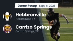 Recap: Hebbronville  vs. Carrizo Springs  2023
