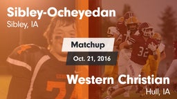 Matchup: Sibley-Ocheyedan vs. Western Christian  2016