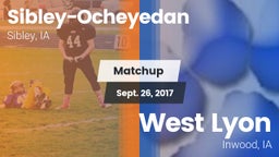 Matchup: Sibley-Ocheyedan vs. West Lyon  2017