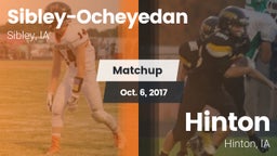 Matchup: Sibley-Ocheyedan vs. Hinton  2017