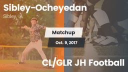 Matchup: Sibley-Ocheyedan vs. CL/GLR JH Football 2017