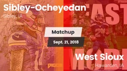 Matchup: Sibley-Ocheyedan vs. West Sioux  2018