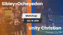 Matchup: Sibley-Ocheyedan vs. Unity Christian  2018