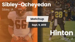 Matchup: Sibley-Ocheyedan vs. Hinton  2019