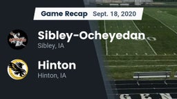 Recap: Sibley-Ocheyedan vs. Hinton  2020