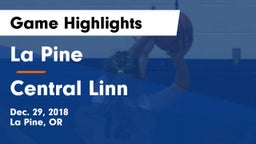 La Pine  vs Central Linn  Game Highlights - Dec. 29, 2018