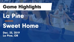 La Pine  vs Sweet Home  Game Highlights - Dec. 23, 2019